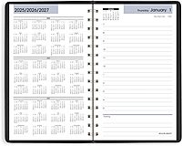 AT-A-GLANCE 2026 Appointment Book Planner, Daily, 5" x 8", Small, Hourly, DayMinder, Black (SK440026)
