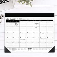 AT-A-GLANCE Monthly Desk Pad Calendar