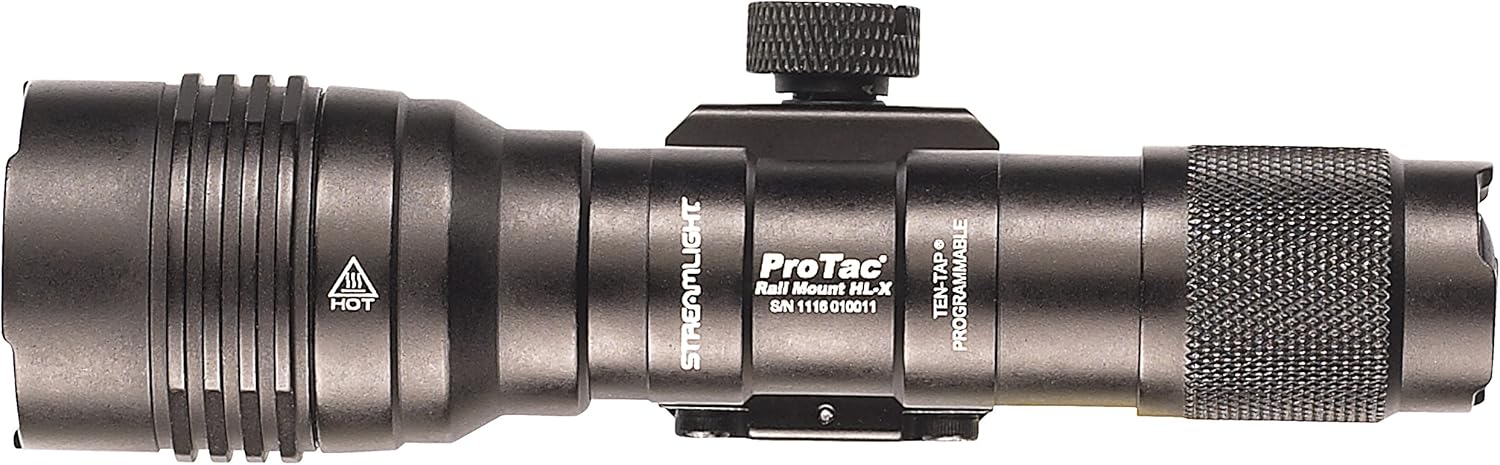 Streamlight 88066 ProTac Rail Mount HL-X 1000-Lumen Multi-Fuel Weapon Light with Remote Switch, Tail Switch, Clips