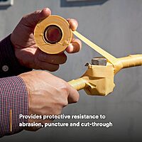 Scotch Varnished Cambric Tape 2520, Flexible, Electrically Insulating, Moisture Resistant, Yellow, 3/4 in x 60 ft