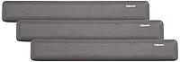 Fellowes 91737 Gel Wrist Rest - Graphite/Platinum (Pack of 3)