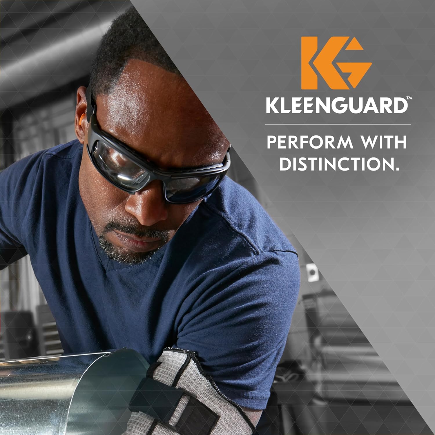 KleenGuard (formerly KLEENGUARD) Calico Safety Eyewear V50 (25672), Clear Anti-Fog Lens with Interchangeable Temples