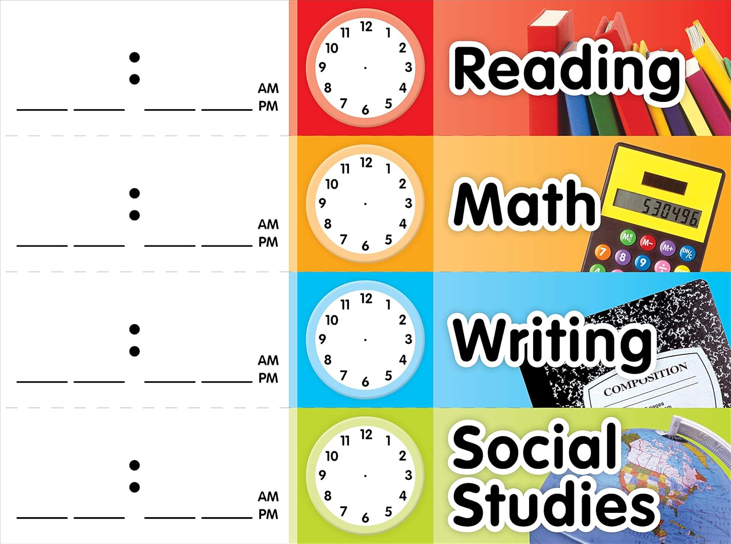 Scholastic Classroom Resources Pocket Charts for Calendar and Daily Schedule Management (SC583866