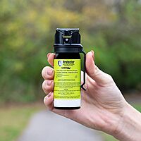 SABRE RED SABRE Protector Dog Pepper Spray & Belt Clip, Fast Flip Top Safety, 7 Bursts, 15-Foot (4.6-Meter) Range