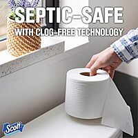 Scott 1000 Toilet Paper, 20 Regular Rolls, Septic-Safe, 1-Ply Toilet Tissue White 1000 sheet (Pack of 20)