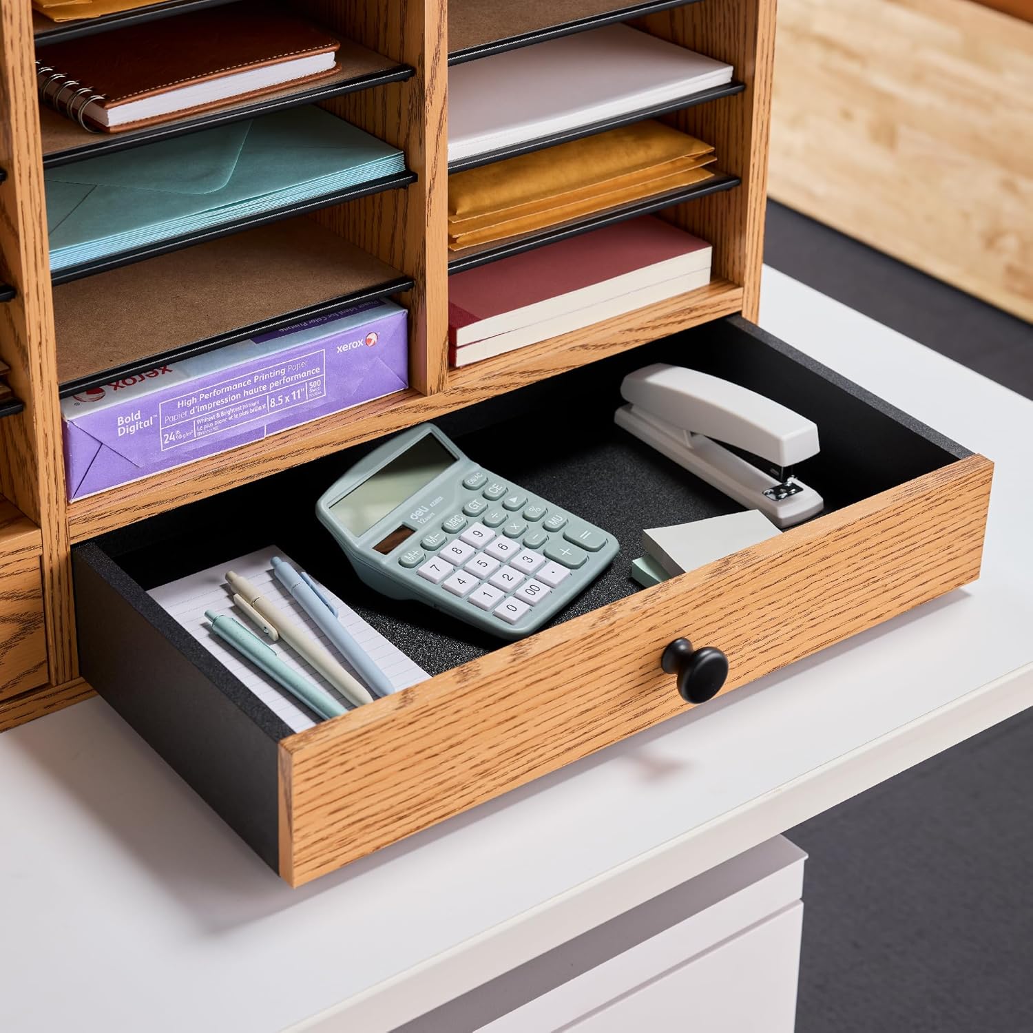 SAFCO Wood Adjustable Literature Organizer