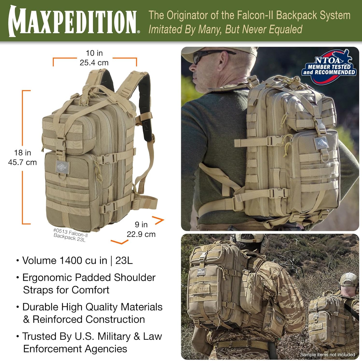 MAXPEDITION Falcon-II Tactical Backpack