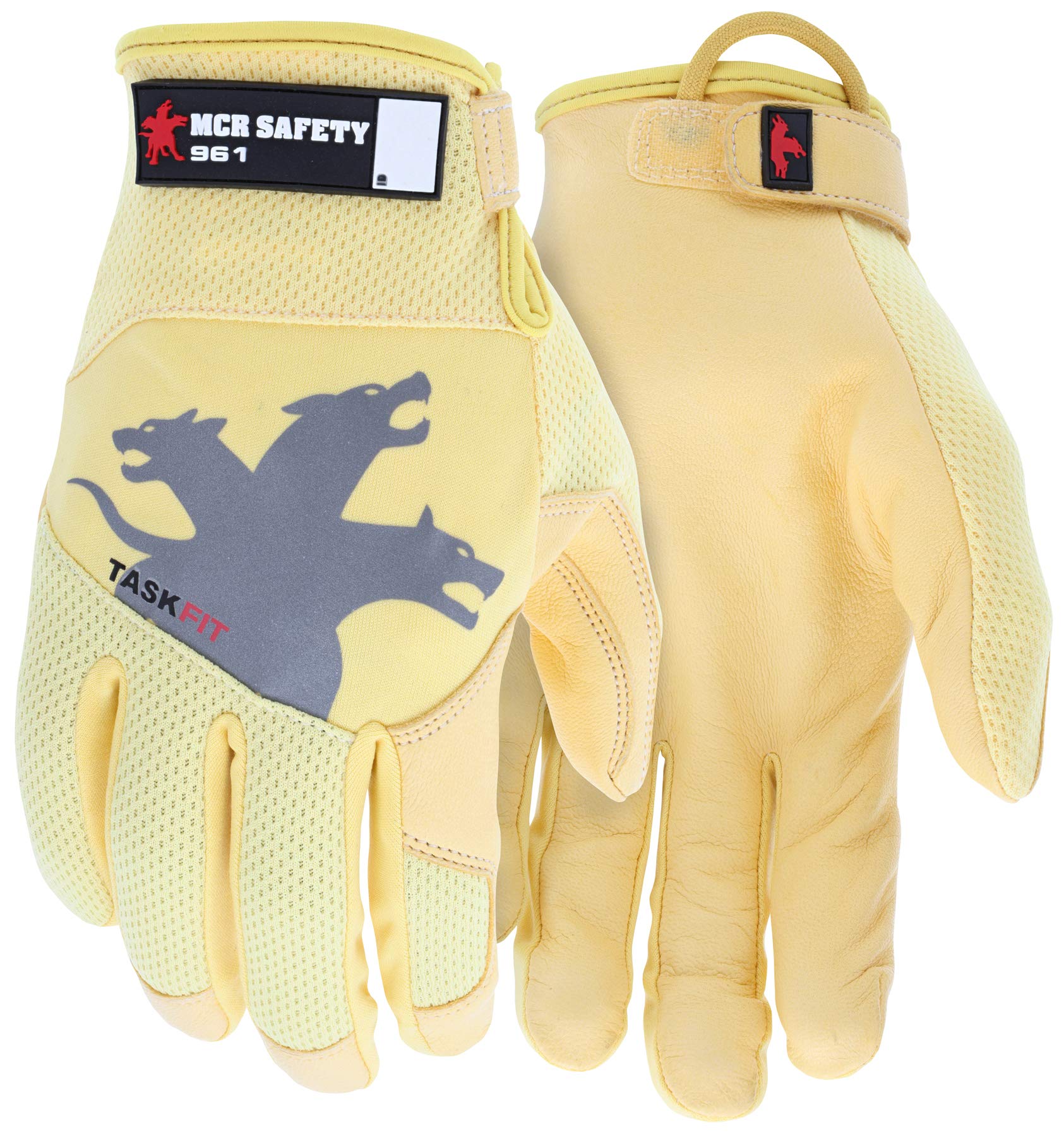MCR Safety 961 TaskFit Goatskin Leather Mechanic Work Gloves