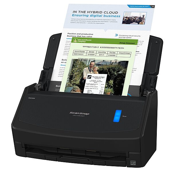 ScanSnap iX1400 High-Speed Simple One-Touch Button Color Document, Photo & Receipt Scanner with Auto Document Feeder for Mac