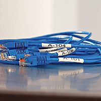 DYMO Rhino Industrial Heat-Shrink Labels, Black on White