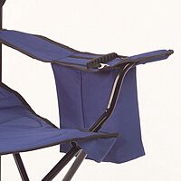 COLEMAN Portable Camping Chair with Built-In 4-Can Cooler, Cushioned Seat & Back