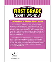 Words to Know Sight Words Workbook for First Grade—Reading Activities, Games, Flashcards, Handwriting, Sentences