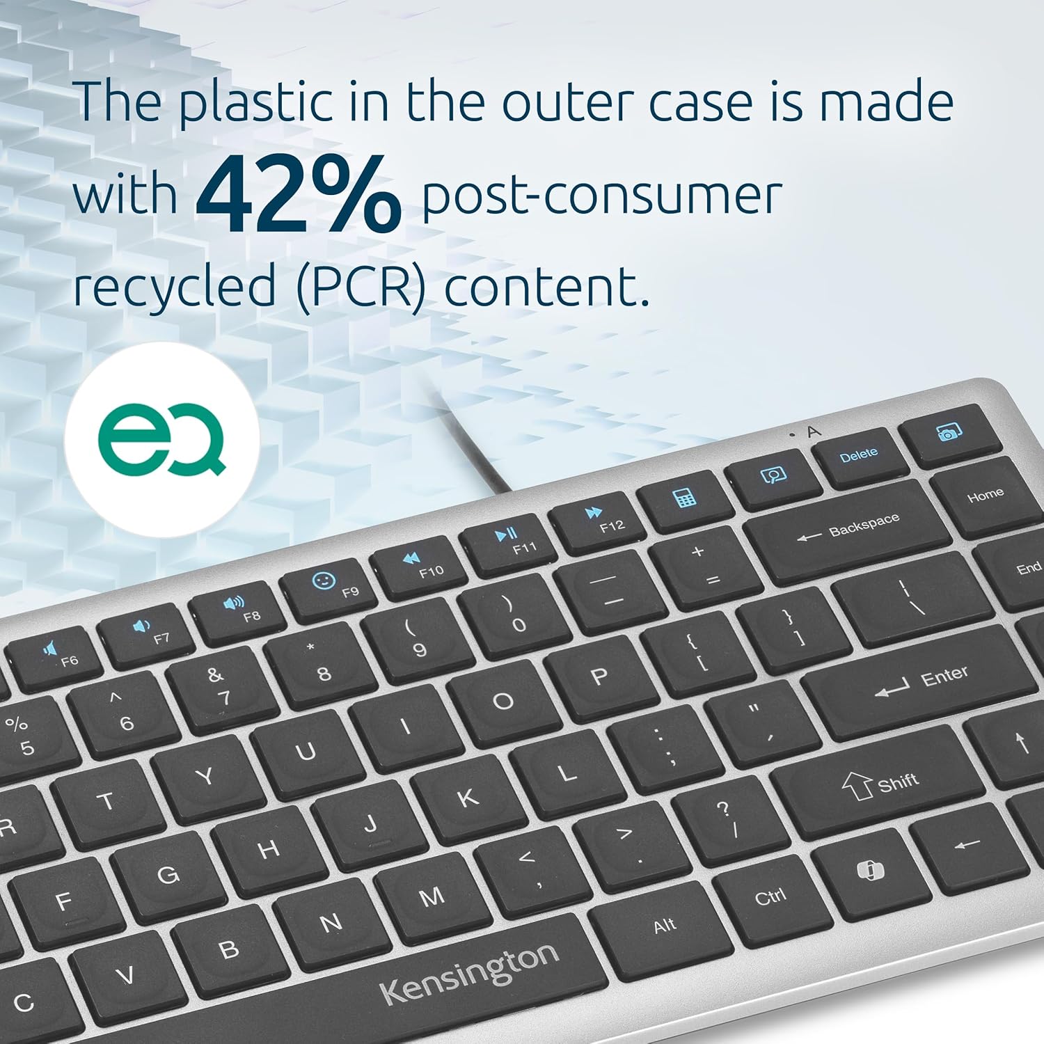 Kensington Compact Keyboard — Quiet Scissor-Switch, Programmable Keys & Copilot Key