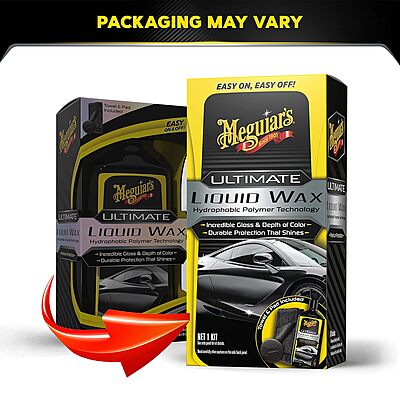 Meguiar's Ultimate Liquid Wax, Improved Liquid Car Wax Formula for Durable Protection that Shines