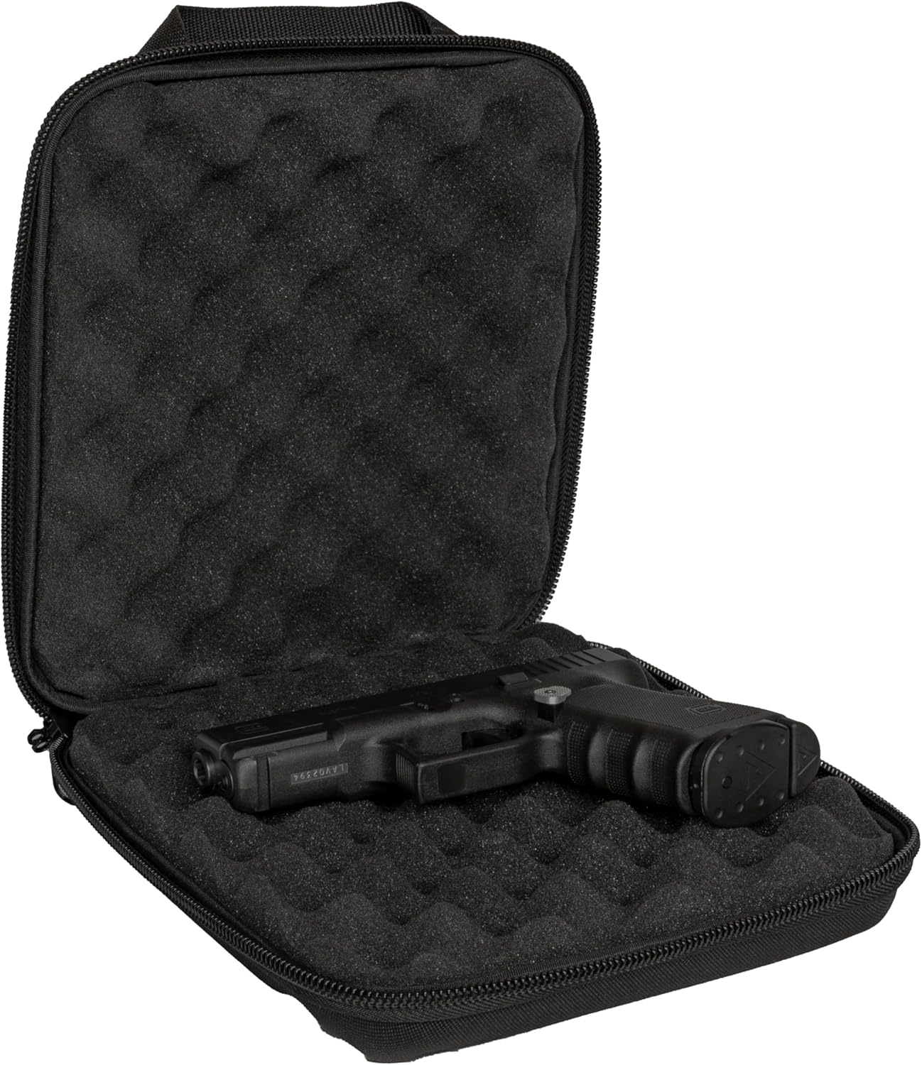 Plano Stealth Pistol Case, Lightweight Gun Carrying Case for Pistols, Lockable Dual Zipper Pulls with EVA Construction