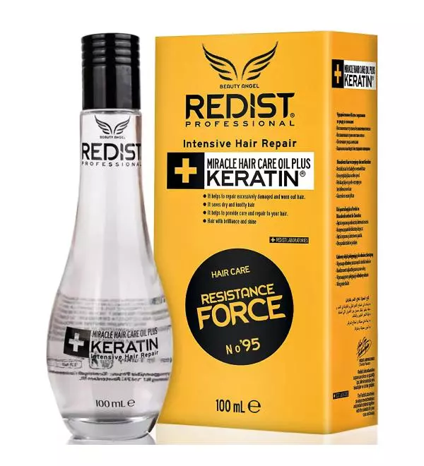 Redist Keratin Hair Oil for shine, smoothness, and frizz control finishing oil