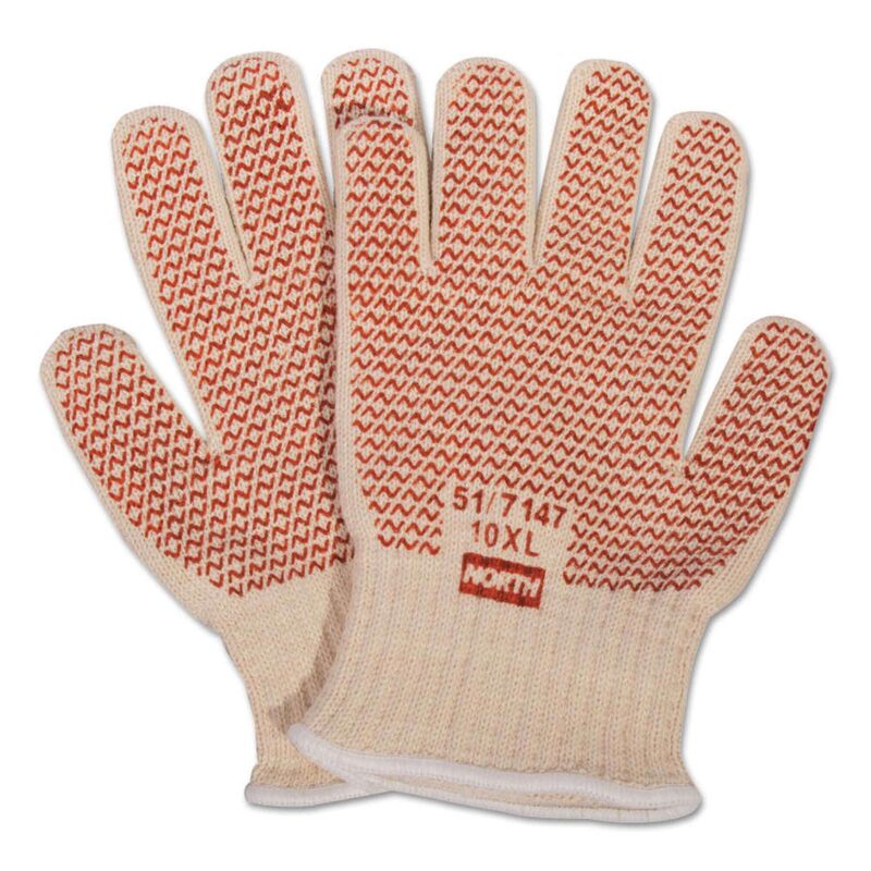 Honeywell Safety Products USA White 10 Gauge Cotton Hot Mill Gloves with Knit Wrist, X-Large (HW2-NOS51/7147-DZ-6)