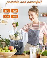 Commercial Chef 4-Cup 2-Speed Food Processor, Black