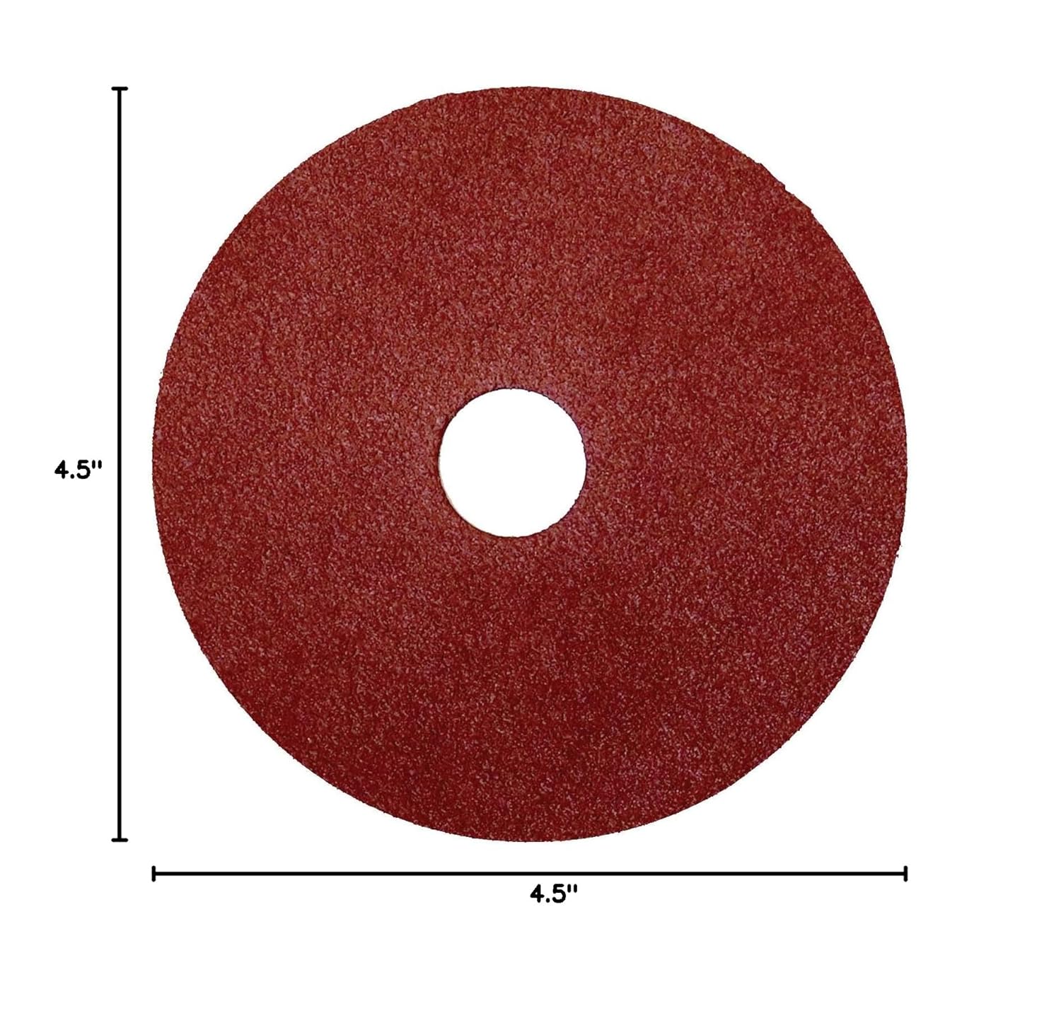 Weiler 59577 Tiger 7/8" Arbor, 4-1/2" Diameter, 80 Grit, Aluminum Oxide, Fiber Backing, Resin Fiber Disc