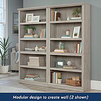 Sauder Select 5-Shelf Engineered Wood Bookcase