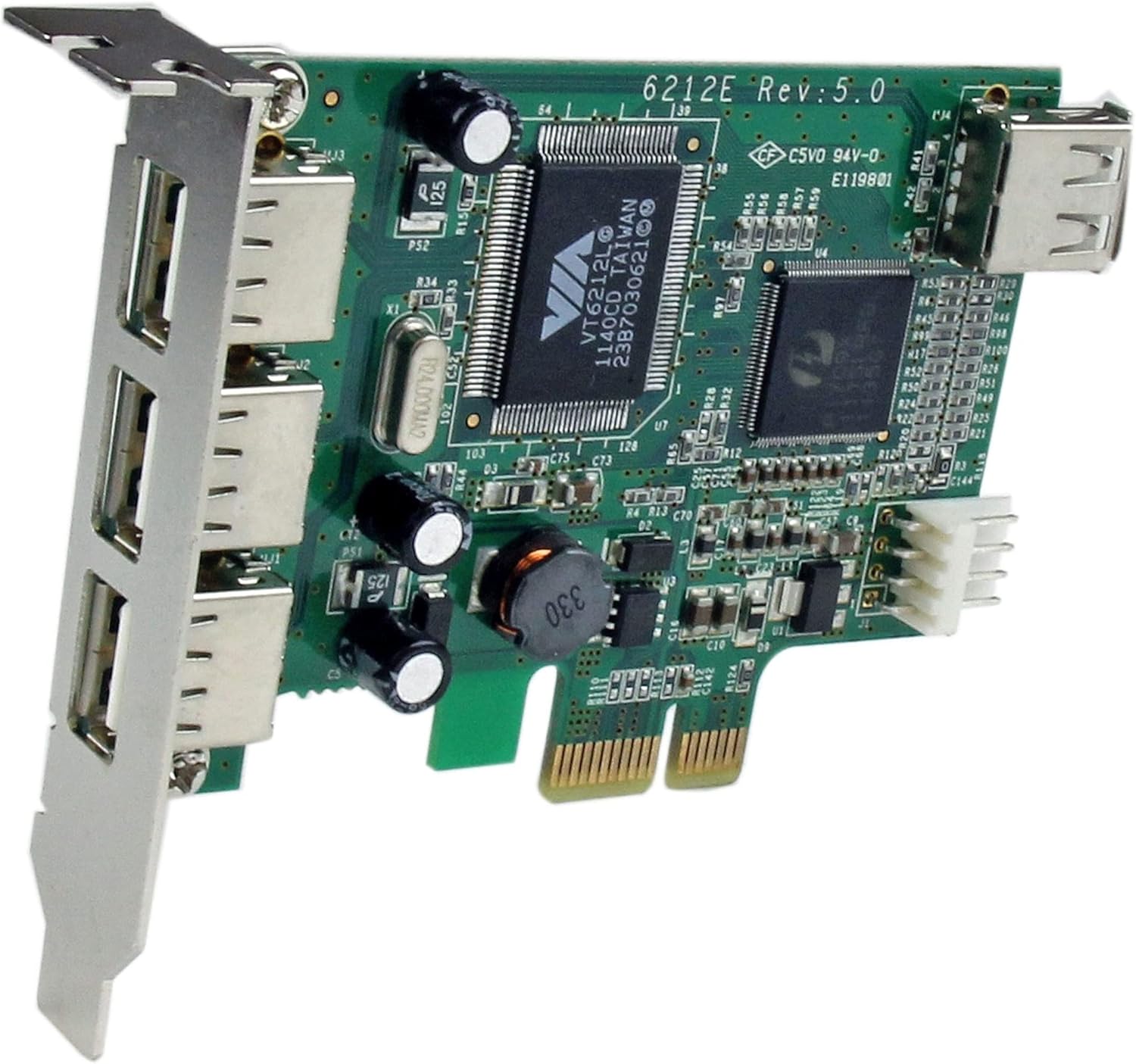 StarTech.com 4 Port PCI Express Low Profile High Speed USB Card - PCIe USB 2.0 Card - PCI-E USB 2.0 Card