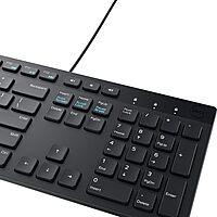 Dell Wired Keyboard and Mouse - KM300C - USB Keyboard - Black - USB Cable Mouse - Optical - 1000 dpi - DELLKM300CUS