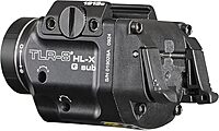 Streamlight 69478 TLR-8 HL-X G sub USB 1000-Lumen Weapon Rail-Mounted Rechargeable Tactical Flashlight with Integrated Green