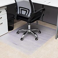MIND READER Office Chair Mat, PVC Under Desk Floor Protector
