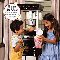 NOSTALGIA Vintage-Style Professional Popcorn Cart with 8 oz Kettle