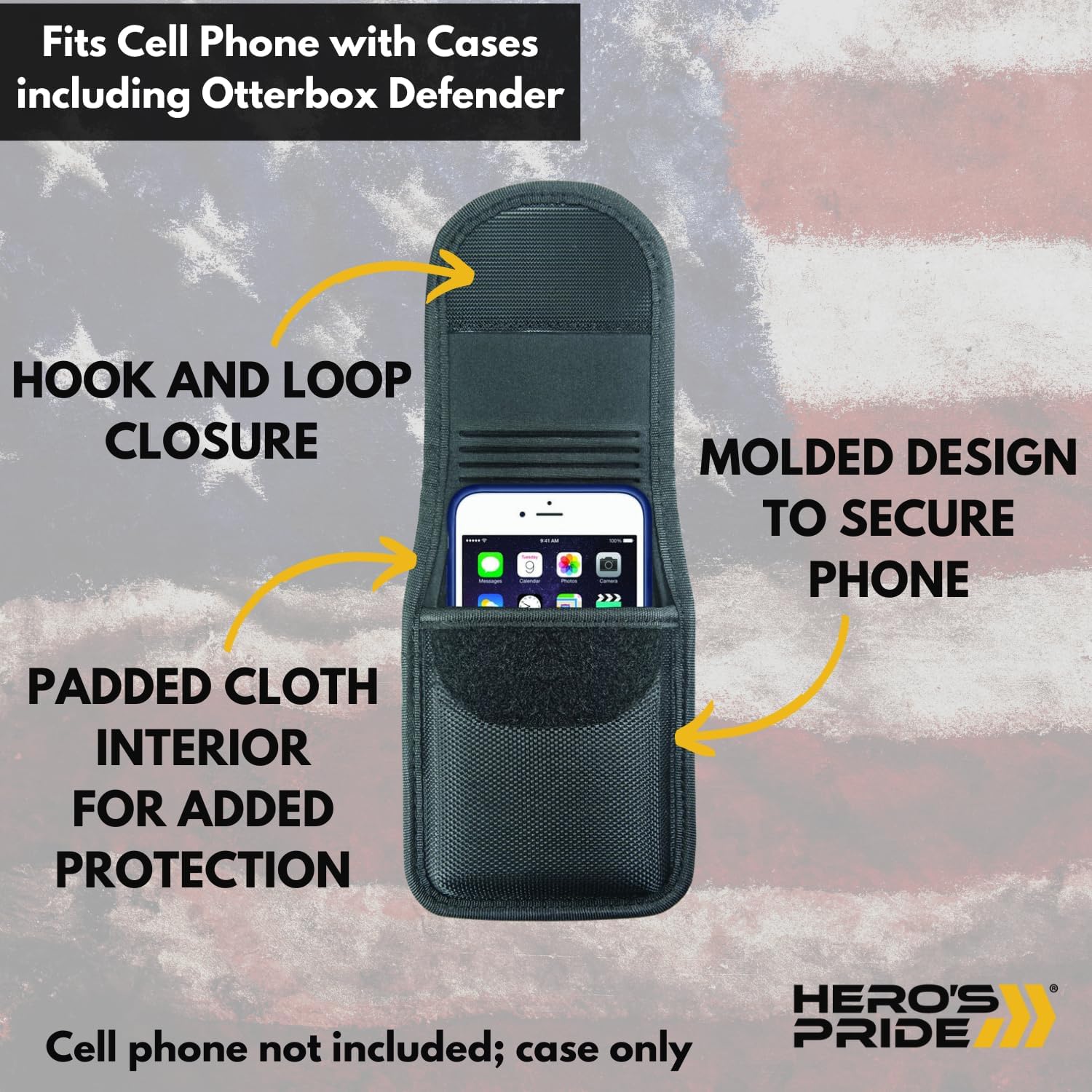HERO'S PRIDE Ballistic Smartphone Case Duty Belt Holster