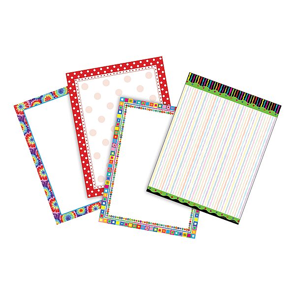 BARKER CREEK Designer Computer Paper Set, Letter Size 8.5 x 11, 200 Sheets (4 Designs)