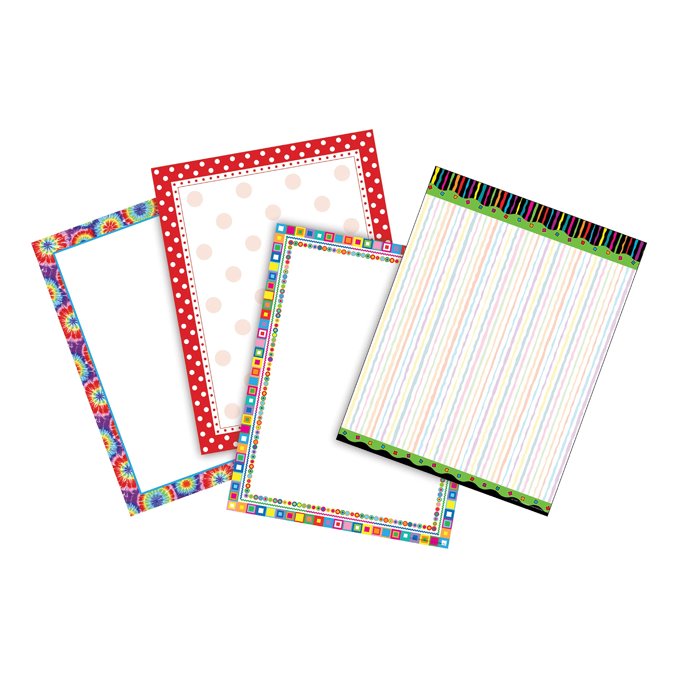 BARKER CREEK Designer Computer Paper Set, Letter Size 8.5 x 11, 200 Sheets (4 Designs)