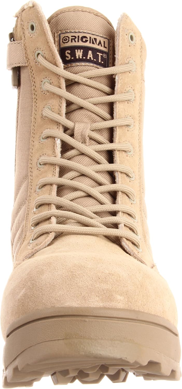 ORIGINAL S.W.A.T. Classic 9" Side-Zip Safety Toe Boots – Suede Leather