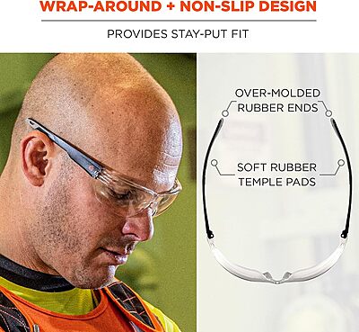 Ergodyne Skullerz VALI Frameless Safety Glasses