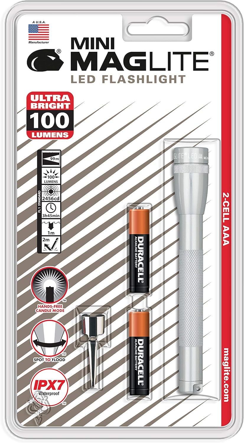 MAGLITE Mini LED 2-Cell AAA Flashlight