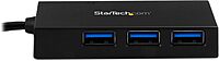 StarTech.com 4 Port USB C Hub - C to 4x A - USB 3.0 Hub - 4 Port USB Hub with Power Adapter - USB C to USB Adapter