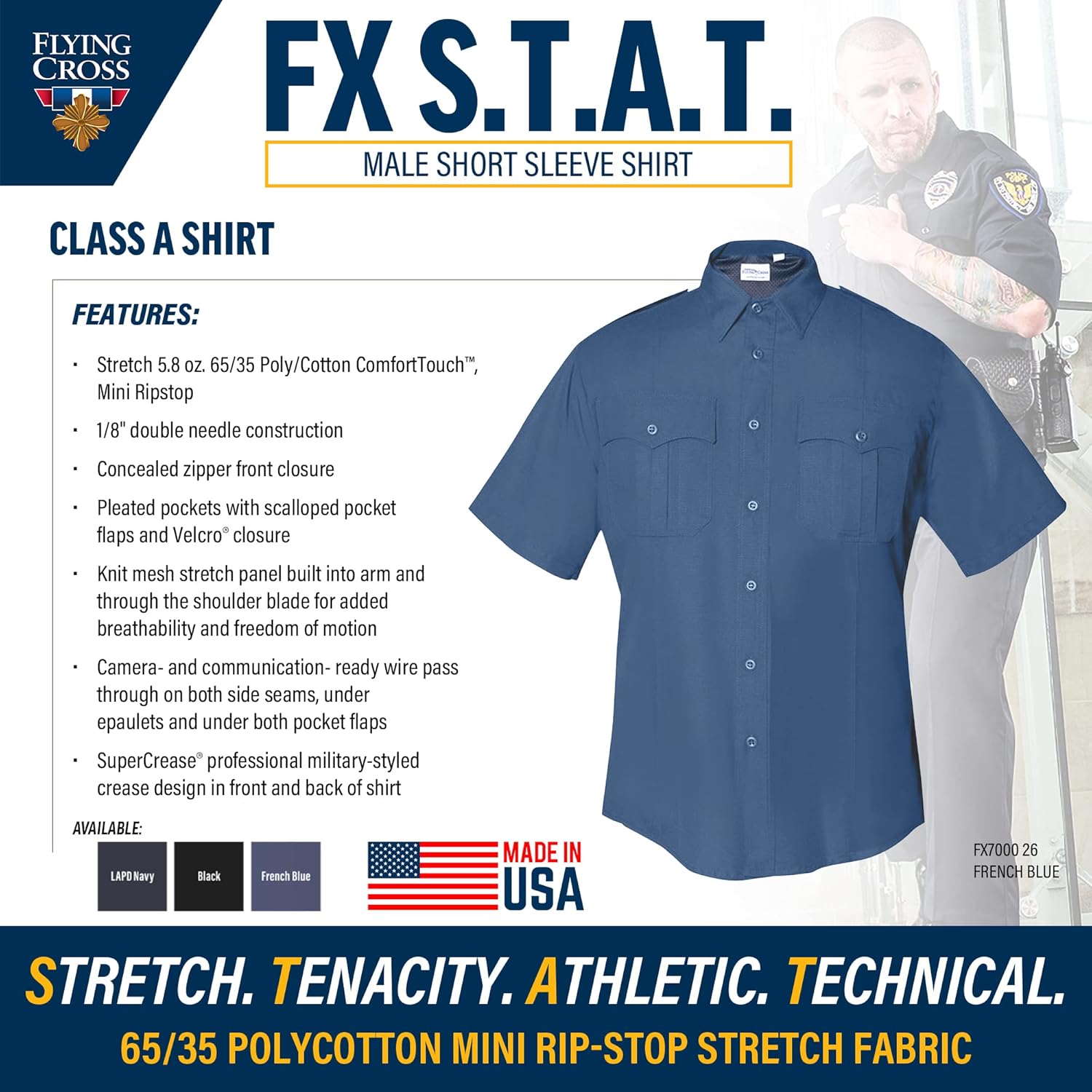 FLYING CROSS FX STAT Men's Class A Law Enforcement Shirt
