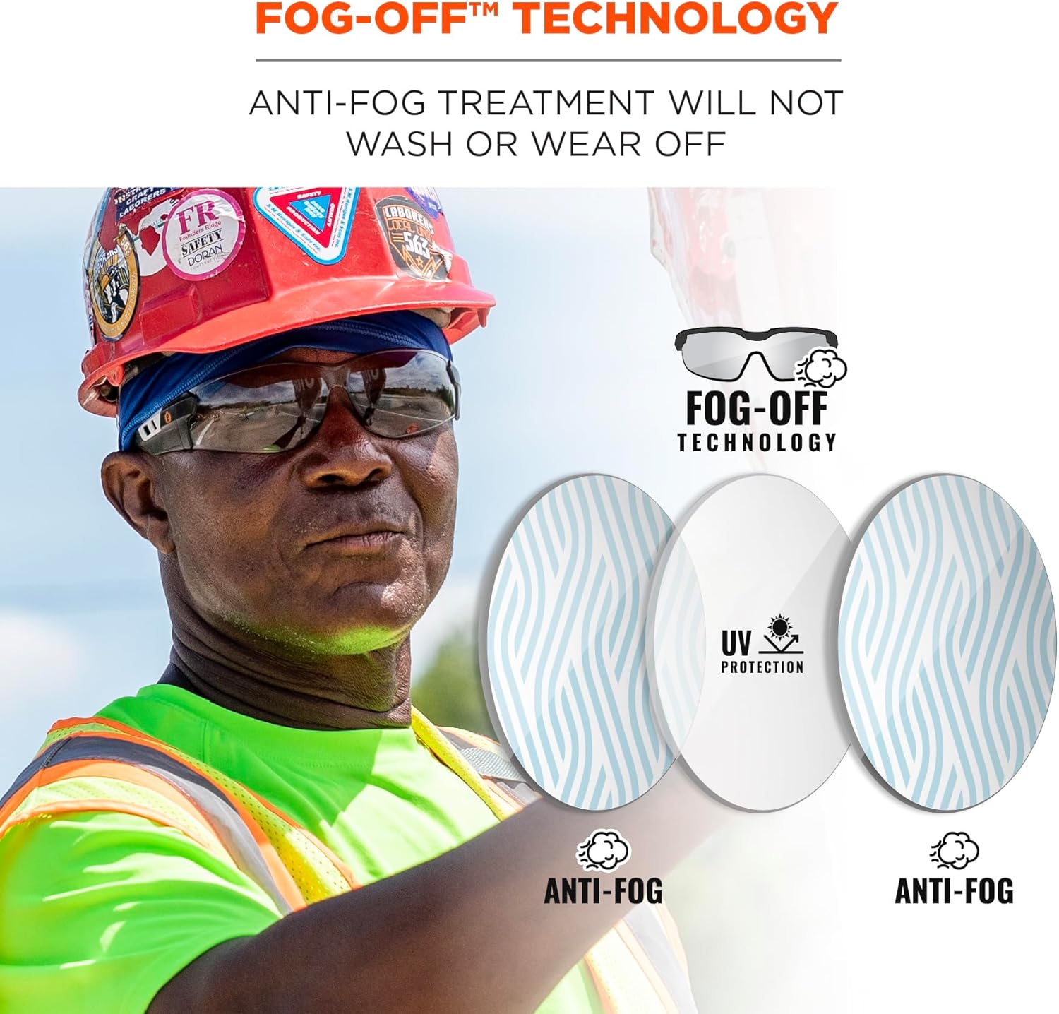 ERGODYNE Skullerz SAGA Frameless Safety Glasses