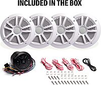 BOSS Audio Systems Marine Gauge Receiver - Weatherproof Bluetooth Digital Media Receiver