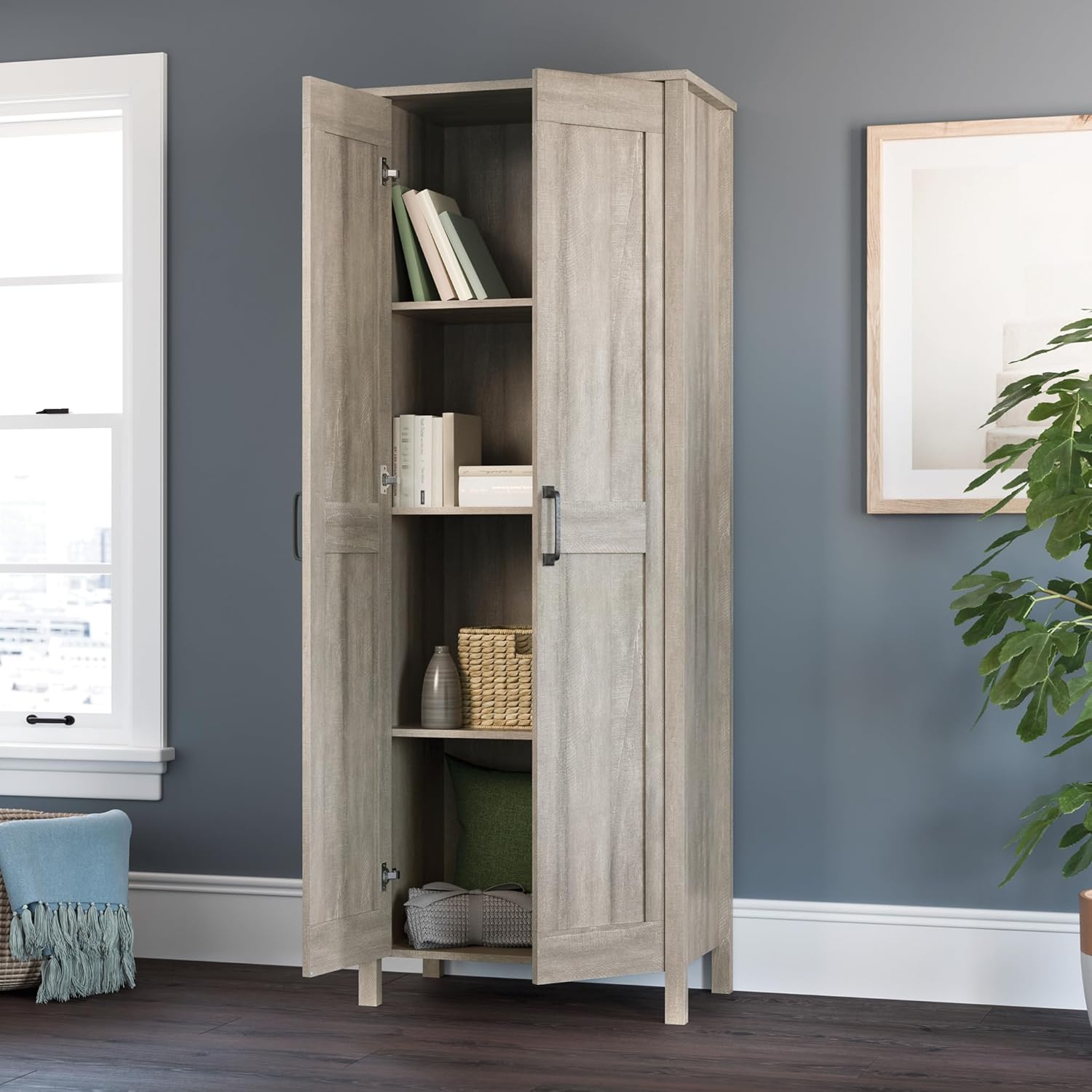 Sauder Select 72inH 2-Door Storage Cabinet