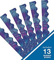 Carson Dellosa Galaxy Bulletin Board Borders, 39 Feet of Scalloped Marble, Gold Dot Classroom Borders for Bulletin Board