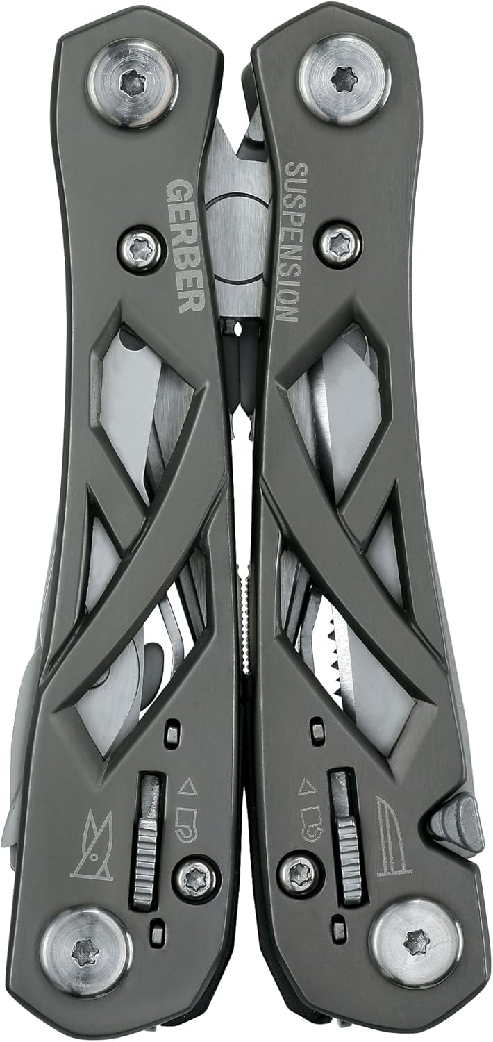 Gerber Gear Suspension 12-in-1 Needle Nose Pliers Multi-tool - Multi-Plier, Wire Cutter