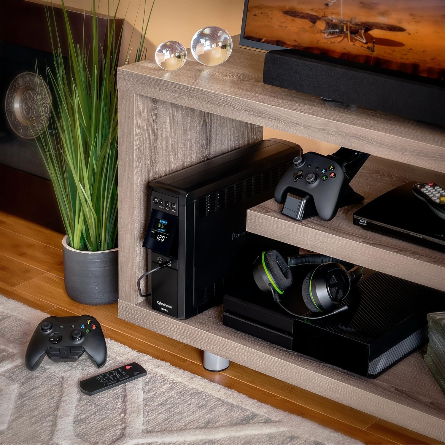 CyberPower PFC Sinewave UPS Battery Backup and Surge Protector, Mini-Tower