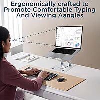 Uncaged Ergonomics Swivel Adjustable Laptop Stand for Desk