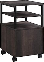 OSP Home Furnishings Contempo Mobile Cart, Ozark Ash