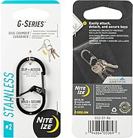 Nite Ize G-Series Dual Chamber Stainless Steel Carabiner