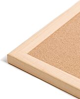 U BRANDS Cork Bulletin Board, Birch Wood Frame