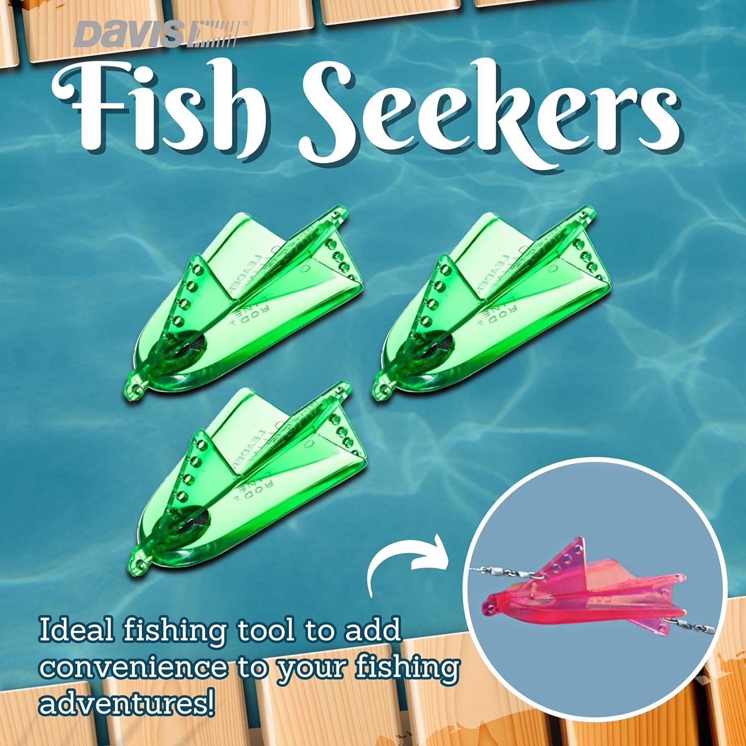 Davis Fish Seeker Trolling Plane - Chartreuse