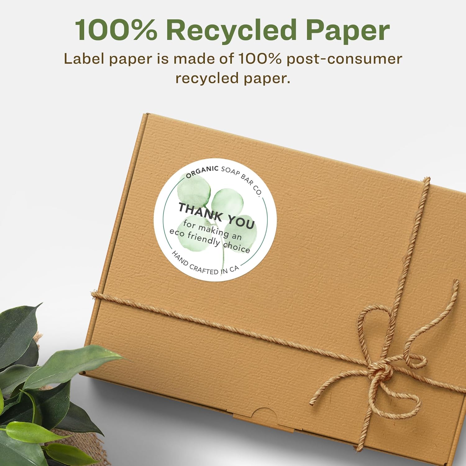 Avery EcoFriendly Matte White Recycled Round Labels, 1-2/3" Diameter, Print-to-The-Edge, Permanent Adhesive