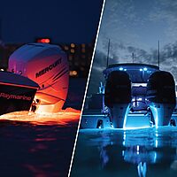 SC3 3" Bronze LED Underwater Boat Light - Color-Changing (RGBW) - 24 Watts - Tempered Glass Lens Color Changing